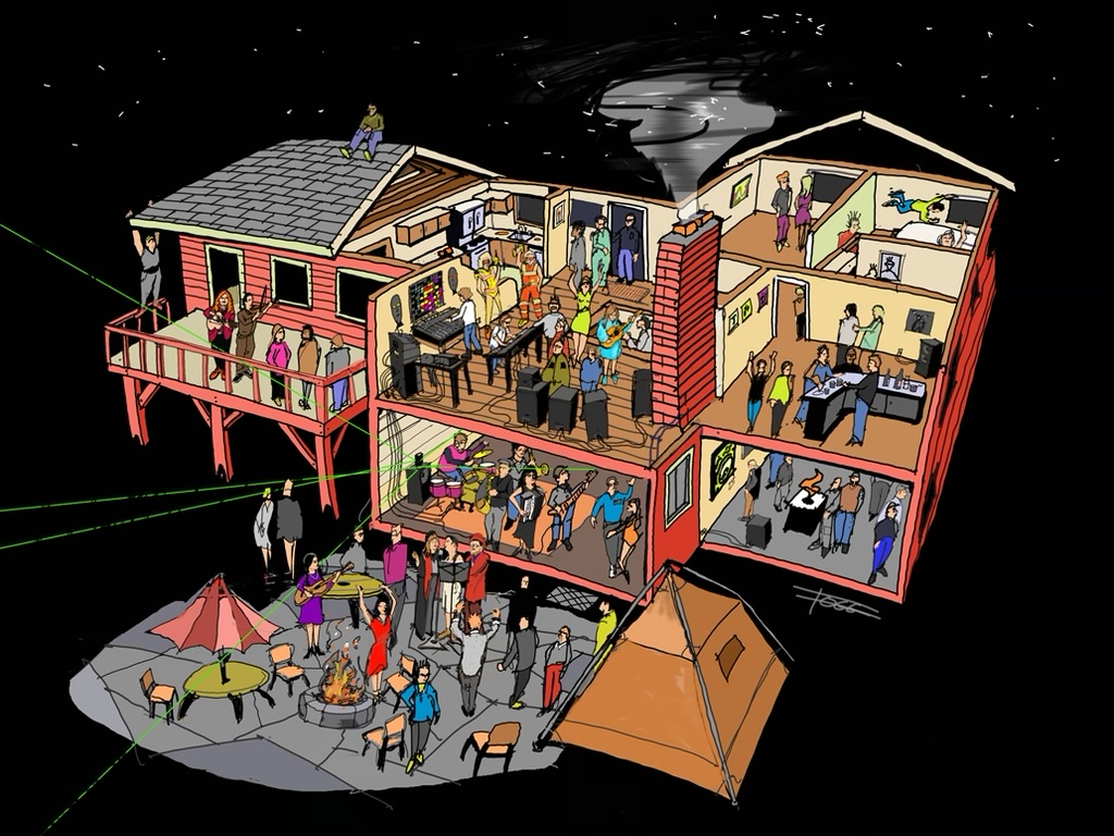 peter fogg party illustration